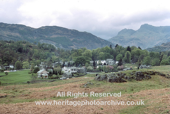 HRS 9914 Elterwater village and Langdales c1970s