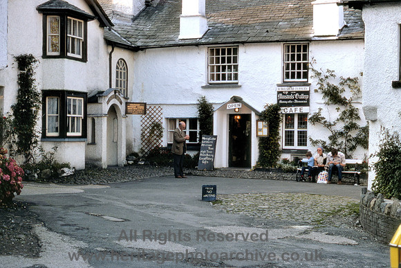 HRS 9923 Hawkshead Methodist chapel and cafe 1976