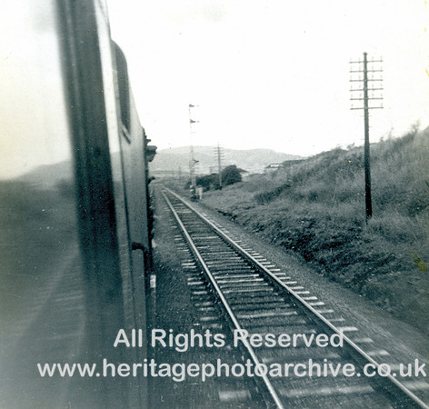 HRS 9940 Llandudno, steam train approaches station c1960