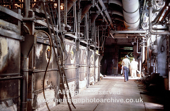 HRS 9993 St Helens, Pilkington Glass, General view of tank area 1980 8.0