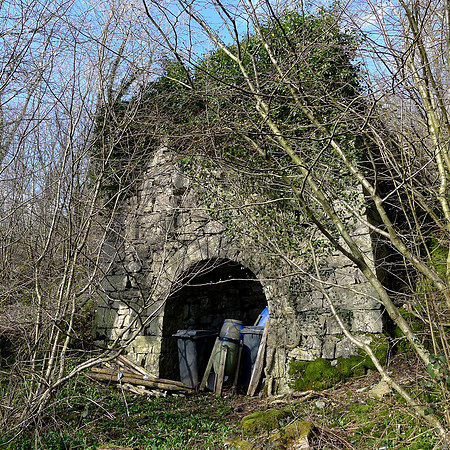 HRS 100064a Witherslack, lime kiln near Greystones filling station March 2012  L1020940