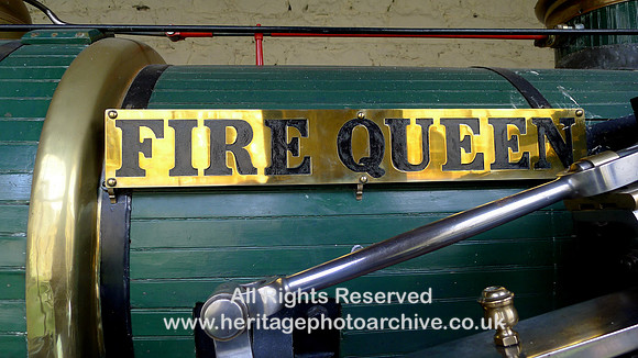 HRS 11346  Penrhyn Castle Railway Museum, Fire Queen nameplate 1848 L1220100
