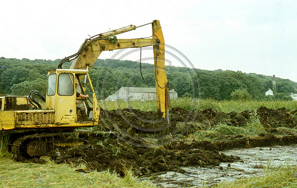 Digger near Moss Farm
