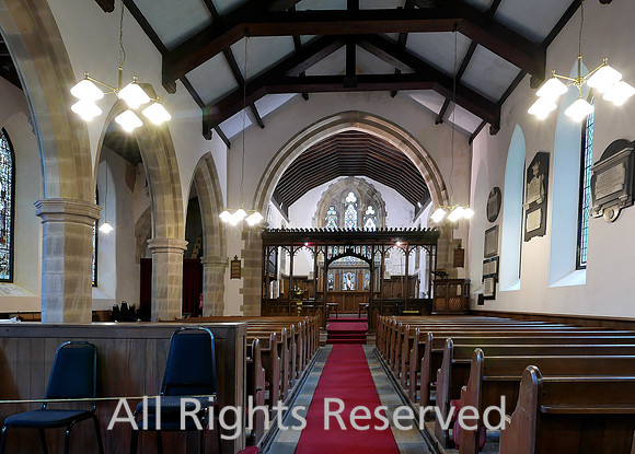 LIndale, Church of St Paul looking towards altar L7740138