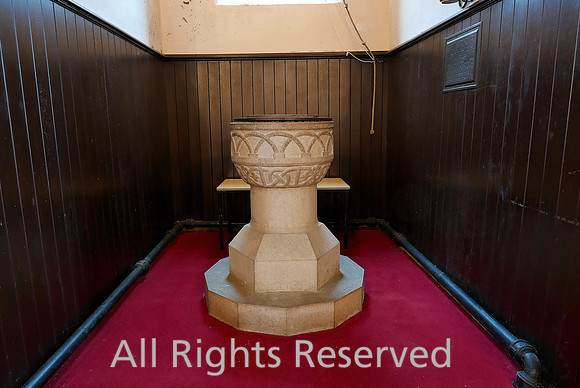 Lindale, Church of St Paul, Font L7740137