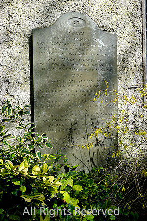 Lindale, Church of St Paul, gravestone, Robert Allen L1190136