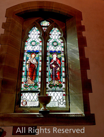 Lindale, Church of St Paul, St Peter and St Paul window L7740186