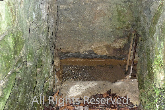 Lindale, resurgent water channel at St Pauls Church L1190148
