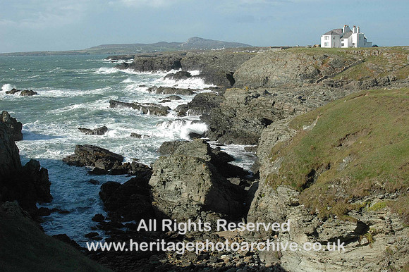 HRS 877 Rhoscolyn shoreline cliffs