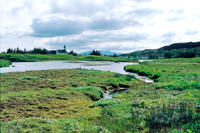 HRS 7456 Iceland, church and lake