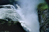 HRS 7453 Iceland, Gullfoss waterfall chasm  1996