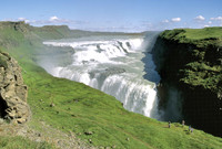 HRS 3434 Gullfoss waterfall, Iceland looking upstream 1996