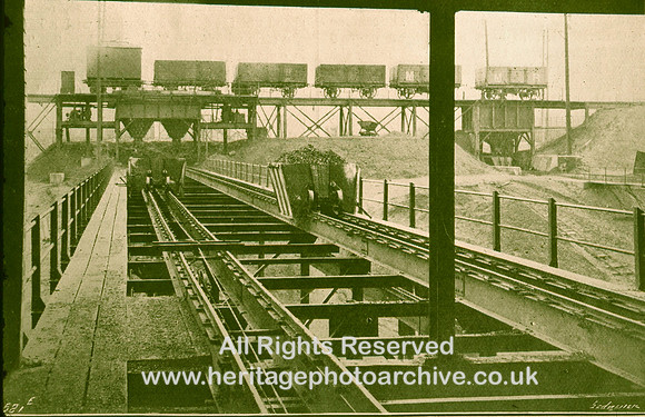 HRS 7094 Radcliffe Power Station railway waggons