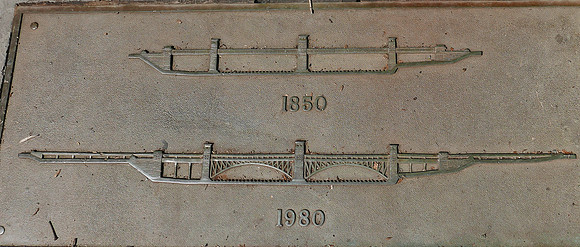 HRS 10146 Anglesey, Menai Straits, 1850 to 1980 Britannia railway bridges L7740505