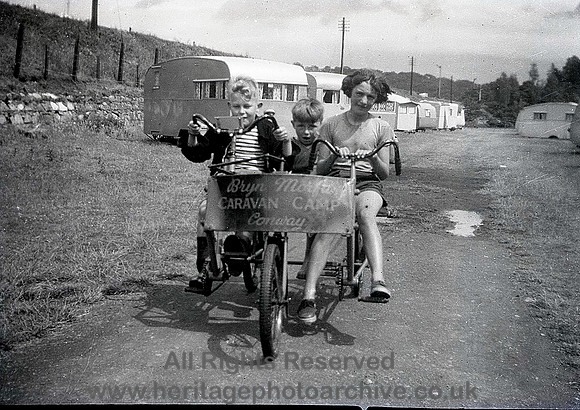HRS 10800 Conwy, Bryn Morfa Caravan site c1955
