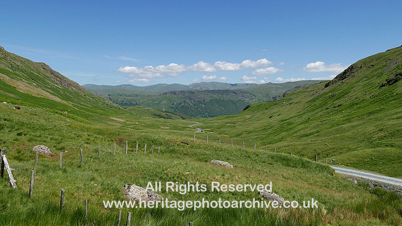 HRS 10237 Honister slate mine view down to Seatoller glacial features L7740741