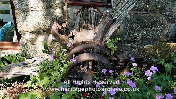 HRS 10306 Maulds Meaburn, corn mill waterwheel close up L7740783