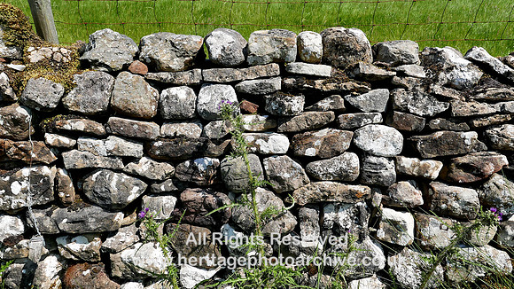 HRS 10310 Maulds Meaburn, dry-stone wall near cornmill L7740808