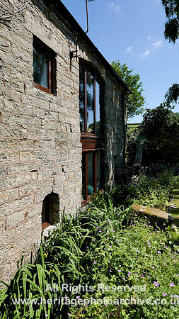HRS 102329 Maulds Meaburn, view towards waterwheel pit L7740787