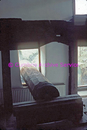 Maulds Meaburn corn mill Internal, waterwheel shaft details
