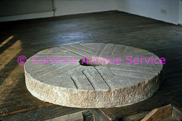 Maulds Meaburn corn mill, Sandstone runner stone CIHS
