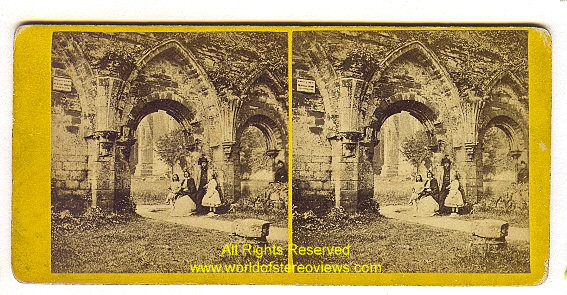 Lake District, Furness Abbey interior of refectory 1860s