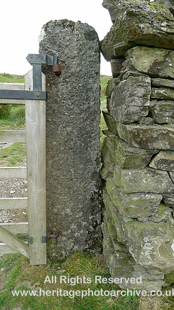 HRS 8594 Cartmel Fell, Ravens Barrow, limestone gate stoop