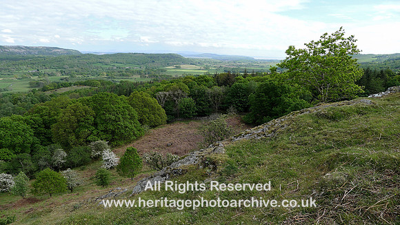 HRS 8585 Cartmel Fell, Ravens Barrow view south to Morecambe Bay