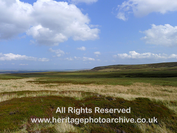 HRS 10373 Tan Hill, moorland from coal pit looking east L1190390