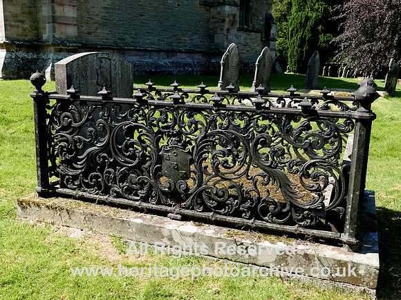 HRS 10263 Crosby Ravensworth, churchyard cast iron work L7740833