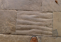 HRS 8960 Great Ormside, church, ripple marks in sandstone slab L1150532