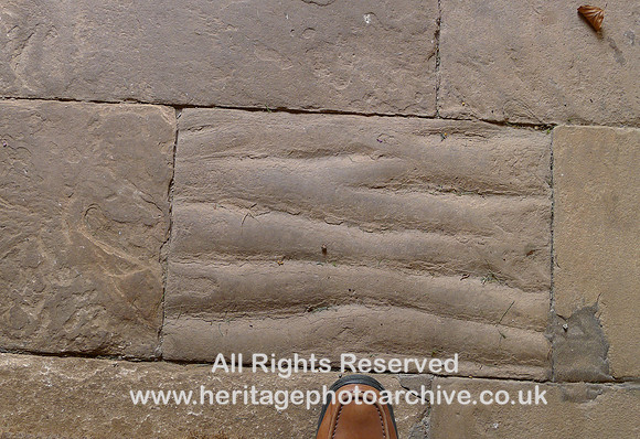 HRS 8960 Great Ormside, church, ripple marks in sandstone slab L1150532