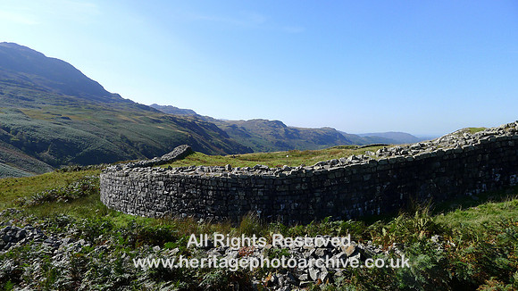 HRS 10485 Hard Knott Roman Fort, wall L1190505