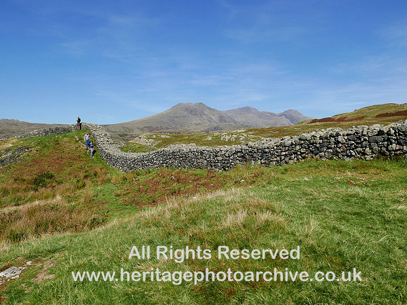 HRS 10499 Hard Knott Roman Fort, wall from interior L7750076