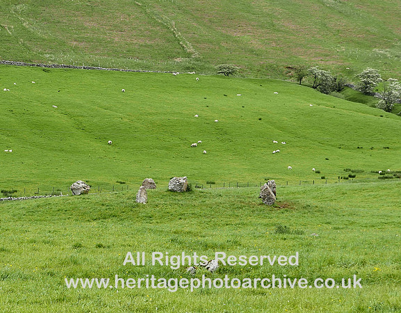 HRS 10278 Ravenstonedale, Fell Ends Clouds, stone circle NY L7740625