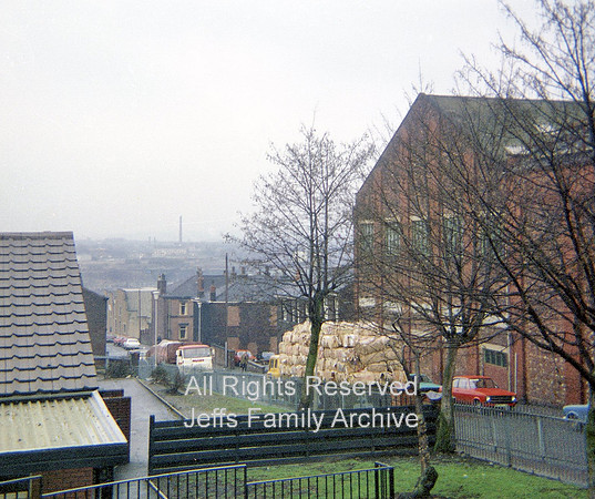 Radcliffe Paper Mill, Johnson Street, showing wagons etc
