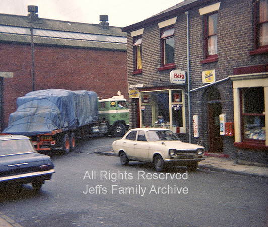 Radcliffe Paper Mill, Rupert St - Johnson Street Paddy Bailey's shop 1970s
