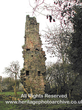 HRS 396 Pentre Berw Colliery chimney etc