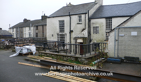HRS 10574 Flookburgh, Rear of Crown Inn during alterations 2019 L1150129