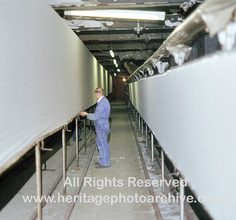 HRS 1286 Bury, Wikes Woollen Mill, tentering 1979