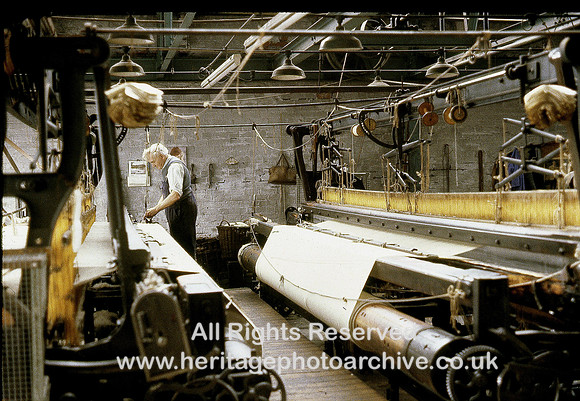 HRS 1292 Bury, Wikes Woollen Mill, Weaving 1976