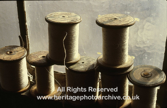 HRS 4499 Bury, Wikes Woollen Mill, Bobbins 1970s