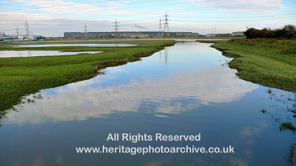 HRS 3292 Connahs Quay,  Salt marsh at high tide