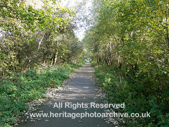 HRS 3297 Connahs Quay, Course of old railway