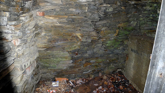HRS 10597 Coniston, remains of quarry workshops interior SD 29774 97414 L1190715