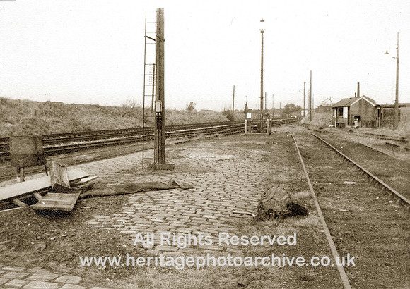 HRS 1921 Radcliffe Goods Yard exit to main line 1967