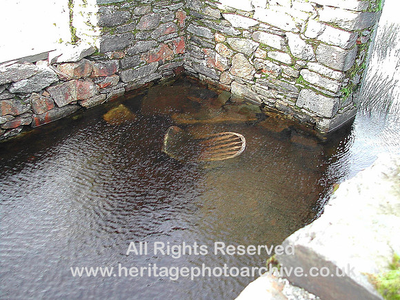 HRS 871 Stone boathouse interior Llyn Conwy