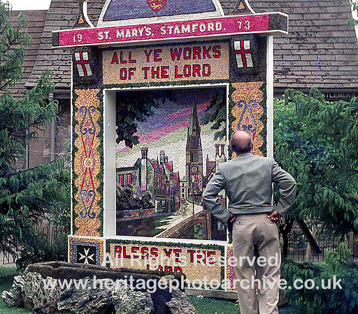 HRS 10892 Tideswell, well dressing 1973