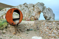 HRS 913 Porth Wen brickworks, boiler and natural arch