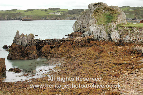 HRS 898  Porth wen brickworks stone sea wall